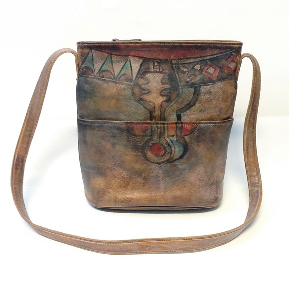 Jane Yoo Bags | Jane Yoo Wearable Art Leather Shoulder Bag | Poshmark